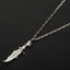 Sterling Silver SkullRelief Dagger Pendant Necklace