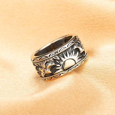 Sun & Eagle Native American Ring
