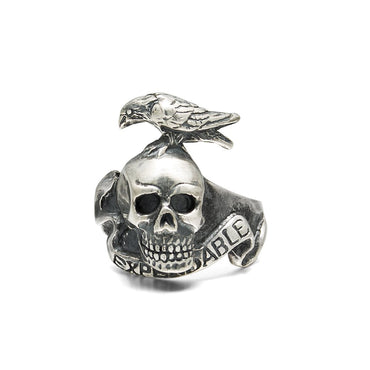 The Expendables Raven Skull Ring
