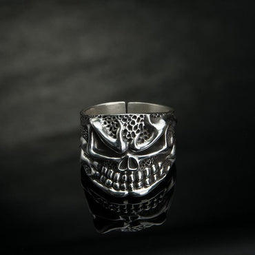 Flame Skull Ring