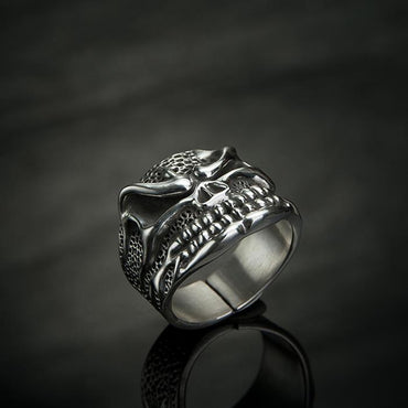 Flame Skull Ring