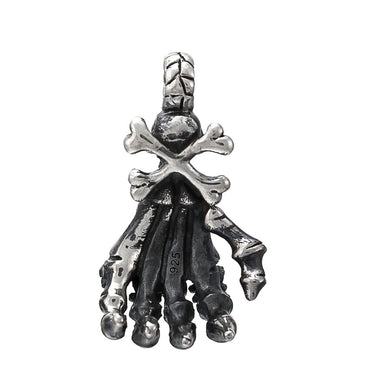Hand Finger Bones Skull Pendant