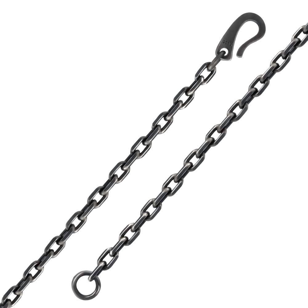 Silver Anchor Link Chain Necklace