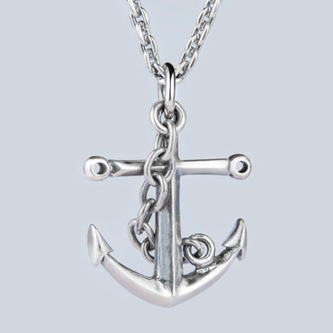 Sterling Silver Anchor Necklace