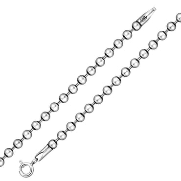 Silver Ball Chain Necklace