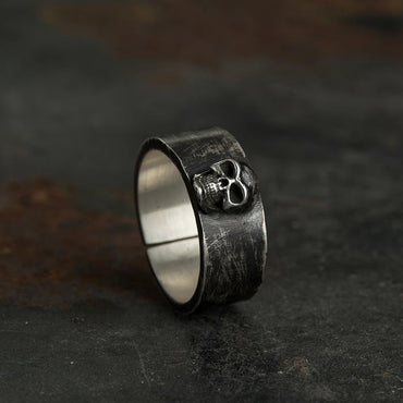 Black Punk Skull Ring
