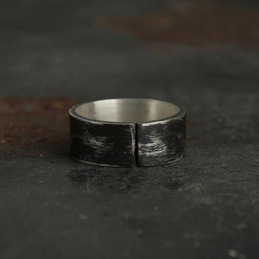 Black Punk Skull Ring