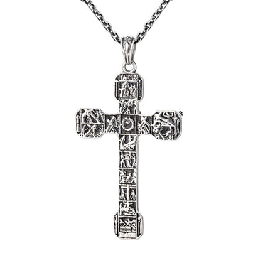 Silver Crucifix Pendant Necklace