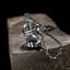 Silver Fist Pendant Necklace