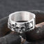 Silver Gothic Skull Ring