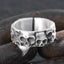 Silver Gothic Skull Ring