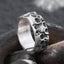 Silver Gothic Skull Ring