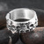 Silver Gothic Skull Ring