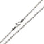 Sterling Silver 4mm Loose Rope Prince Of Wales Chain Necklace