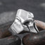 Silver Spartan Helmet Ring