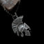 Silver Spartan Helmet Pendant Necklace