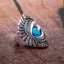 Silver Turquoise Eagle Ring