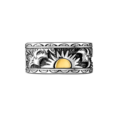 Sun & Eagle Native American Ring